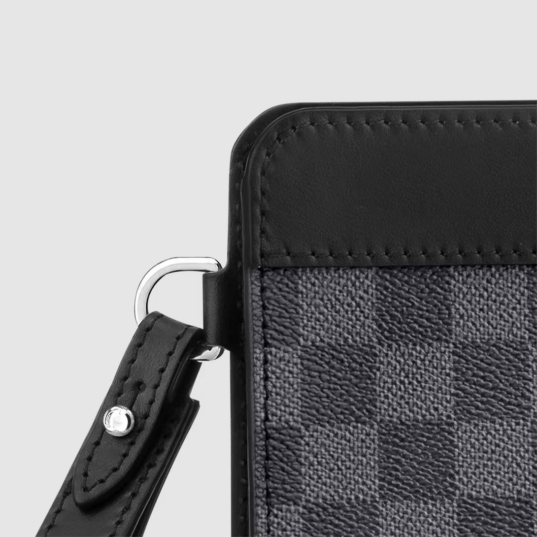 Túi Louis Vuitton Standing Pouch Nam Xám